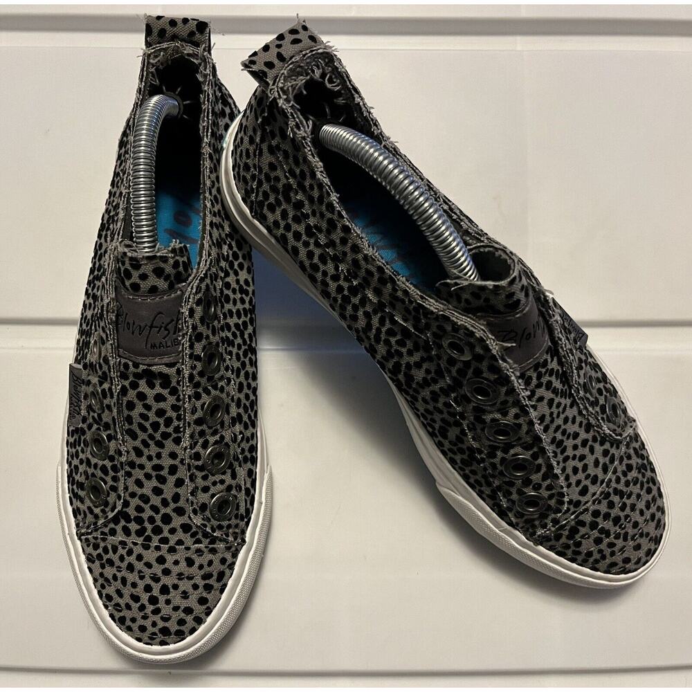 Blowfish Malibu Playwire Micro Pixie Slip On Canvas Fashion Sneakers Womens 6.5